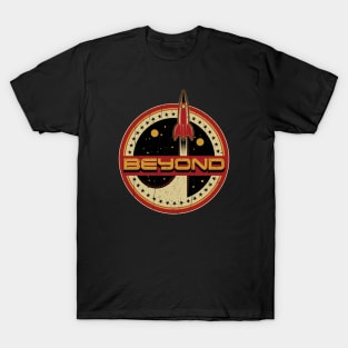 Intergalactic Retro Red Rocket T-Shirt